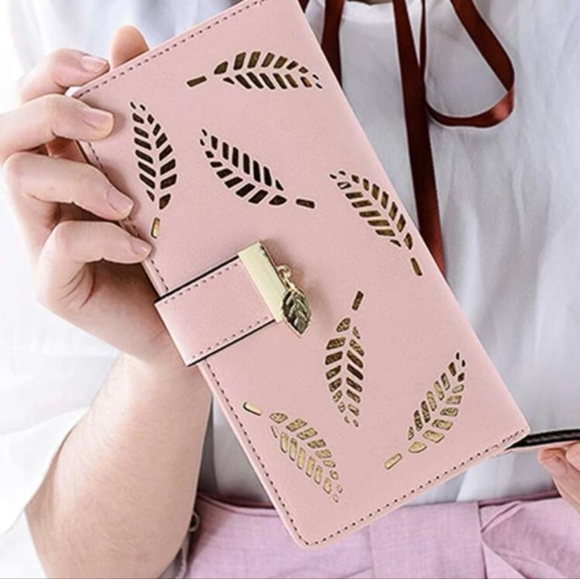 Metal decor leaf wallet - Picture 4 of 9